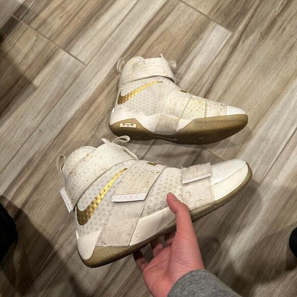 Nike Other - 2016 Nike Lebron Zoom Soldier 10 Gold Swoosh